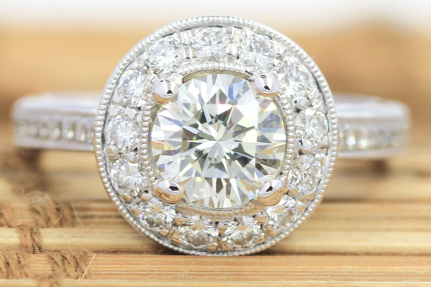1.02ct Round Brilliant Diamond Engagement Ring — GIA Certified, 14k White Gold