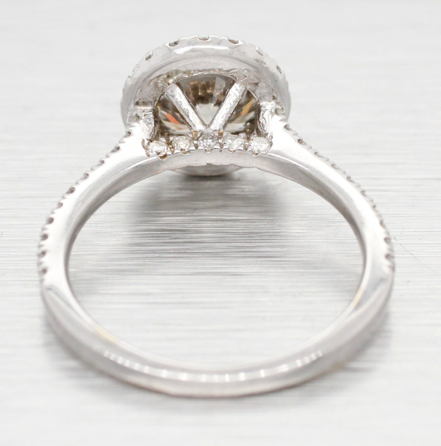 1.81ct Round Brilliant CVD Lab Diamond Halo Ring — GIA Certified, 14k White Gold