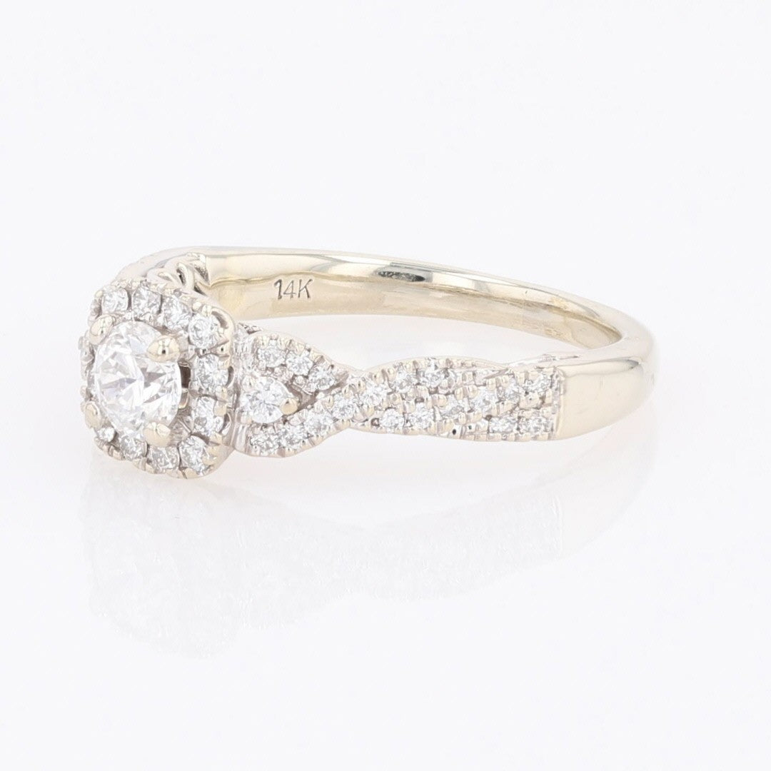 0.83ct Round Brilliant Diamond Art Deco Ring — GIA Certified, Platinum