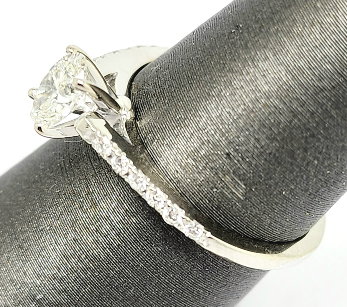 0.50ct Oval Brilliant Diamond Engagement Ring — GIA Certified, 18k White Gold