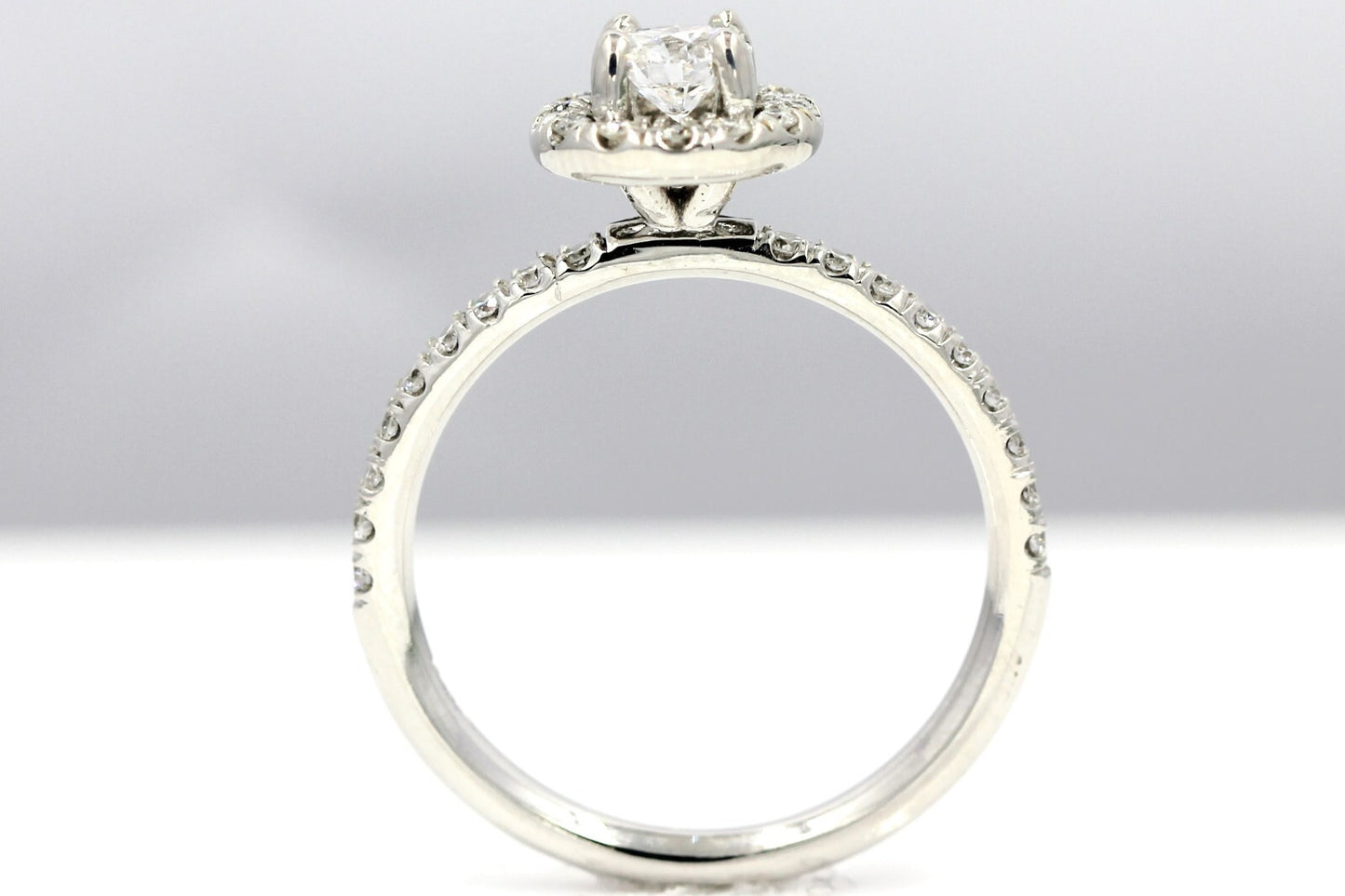 0.82ct Round Brilliant Fancy Dark Gray-Yellowish Green Diamond Art Deco Ring — GIA Certified, Platinum
