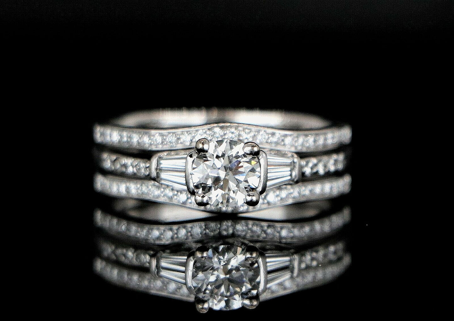 0.72ct Round Brilliant Diamond Engagement Ring — GIA Certified, Platinum