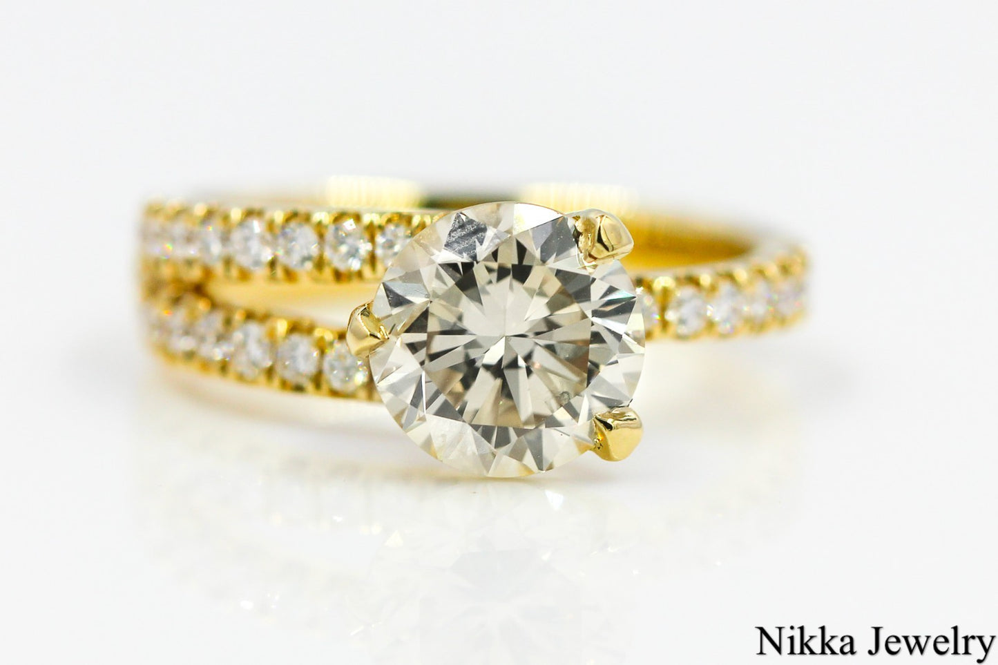 2.37ct Round Brilliant Diamond Solitaire Ring — GIA Certified, 14k Yellow Gold