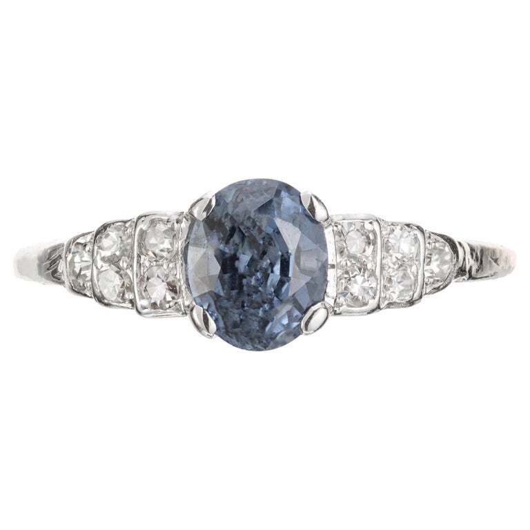 1.15ct Old European Cut Diamond Art Deco Ring — GIA Certified, Platinum