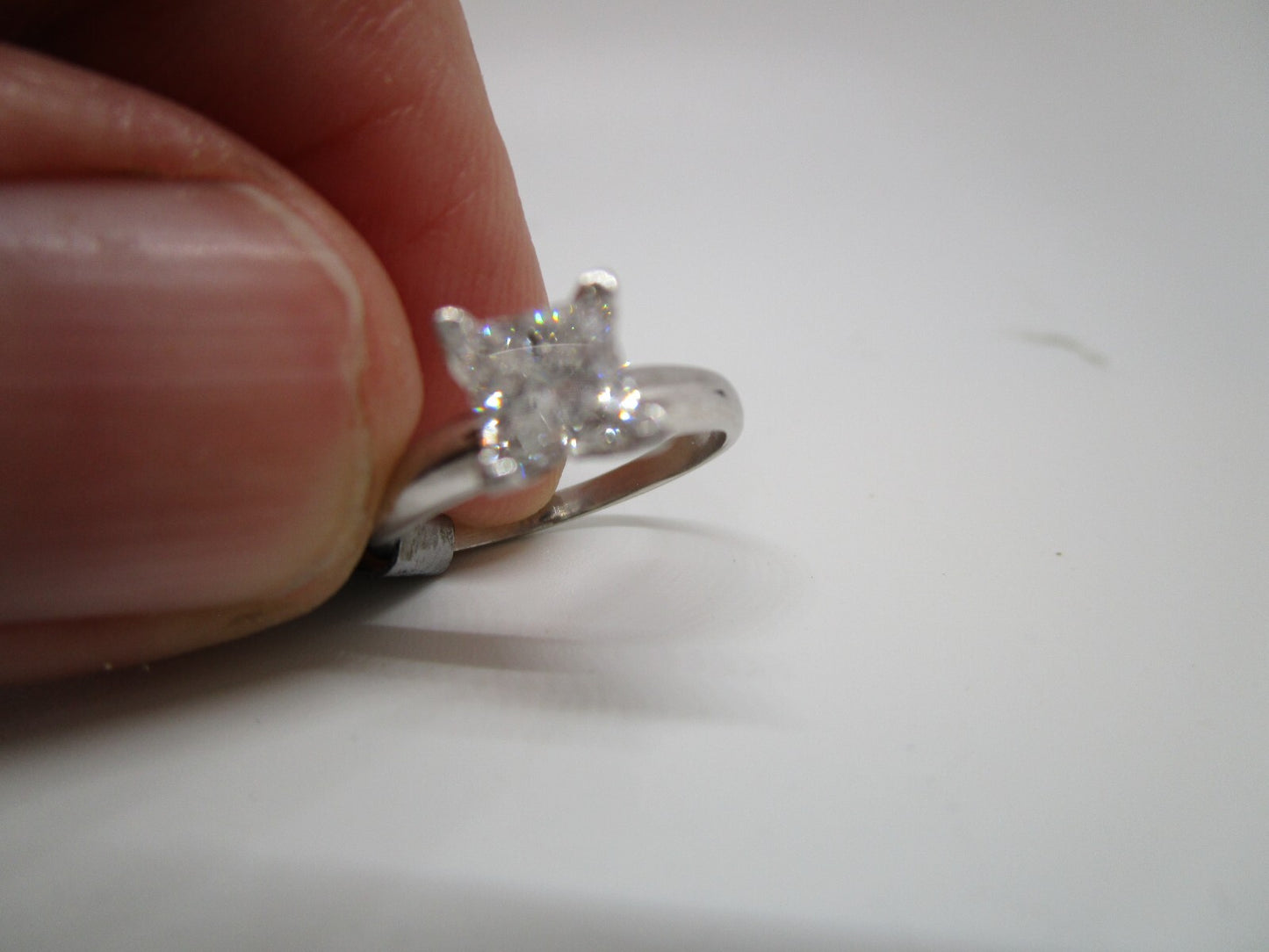 0.73ct Princess Cut Diamond Solitaire Ring — GIA Certified, Platinum