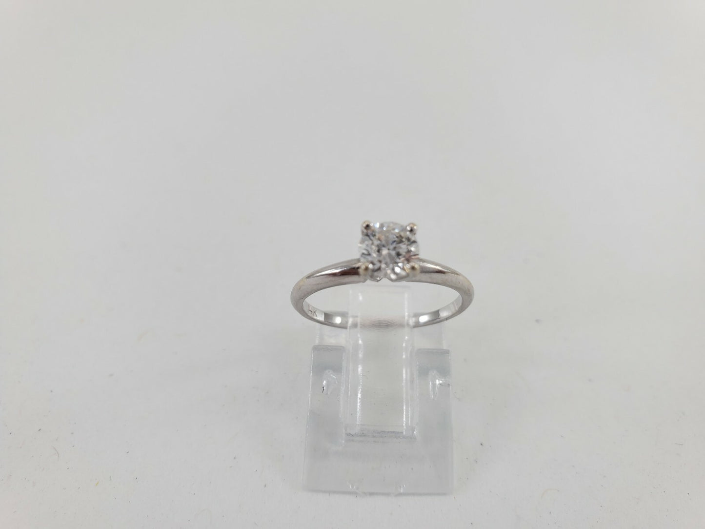0.50ct Round Brilliant Diamond Cartier Ring — GIA Certified, 18k White Gold