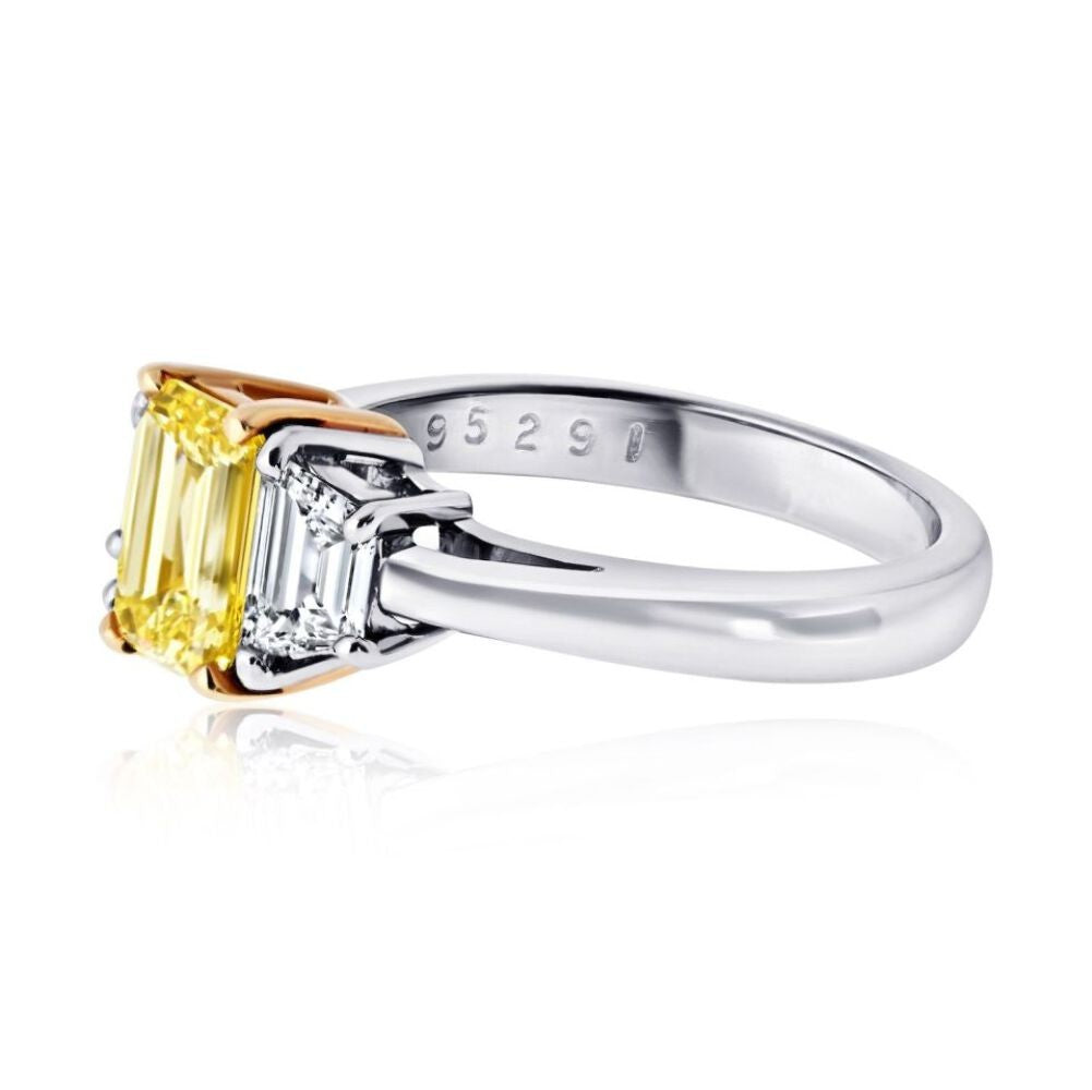 1.32ct Radiant Diamond Engagement Ring — GIA Certified, 14k White Gold