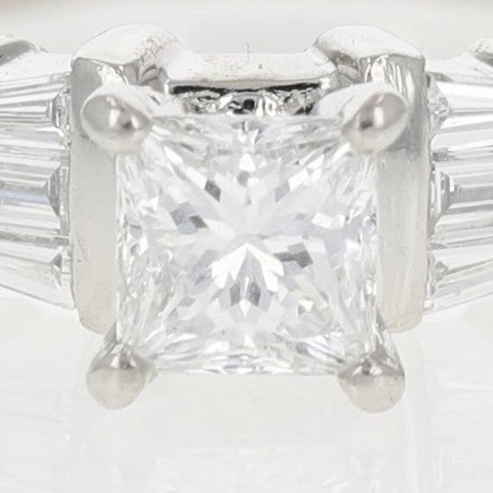 0.73ct Princess Cut Diamond Solitaire Ring — GIA Certified, Platinum