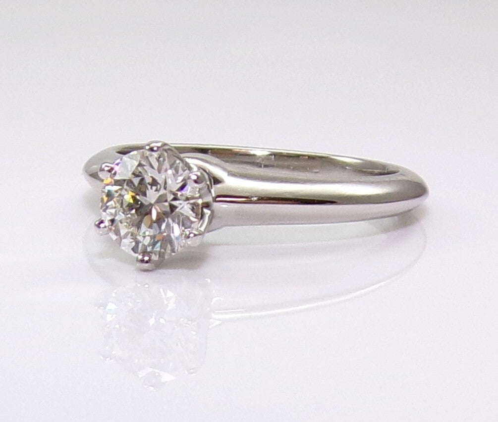 0.64ct Round Brilliant Diamond Solitaire Ring — GIA Certified, Platinum