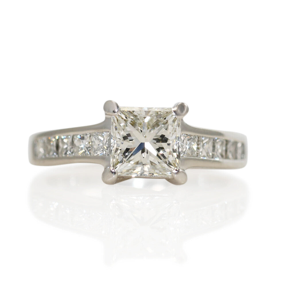 1.25ct Old European Cut Diamond Engagement Ring — GIA Certified, Platinum
