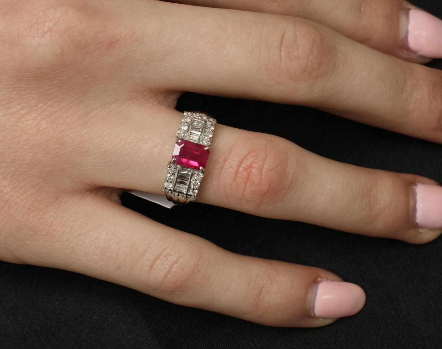 1.01ct Emerald Cut Diamond Engagement Ring — GIA Certified, 18k White Gold