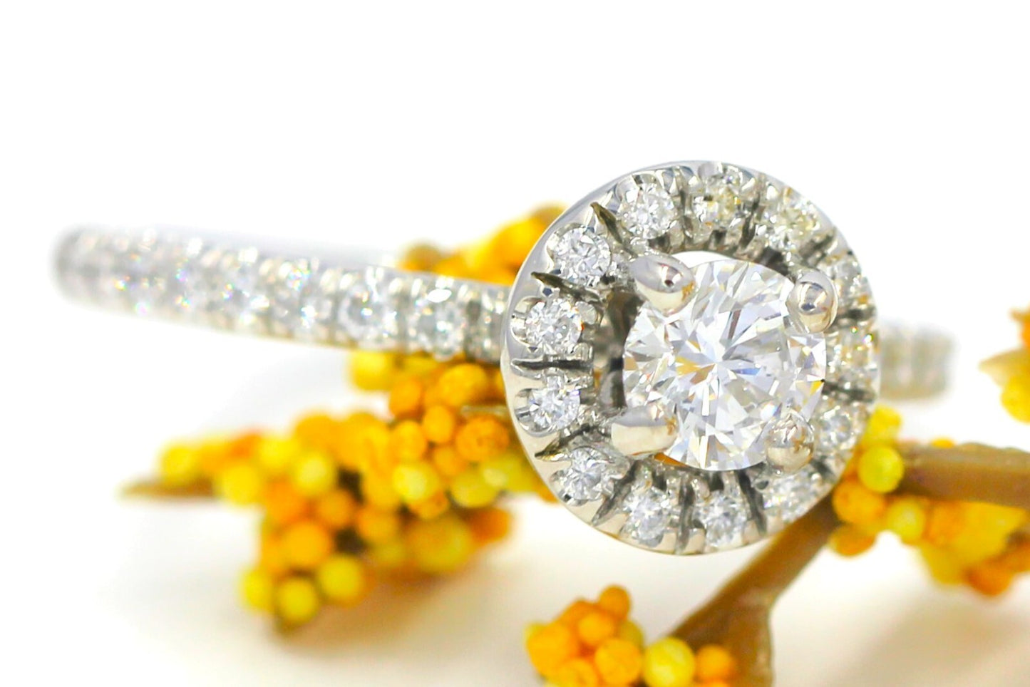 0.82ct Round Brilliant Fancy Dark Gray-Yellowish Green Diamond Art Deco Ring — GIA Certified, Platinum