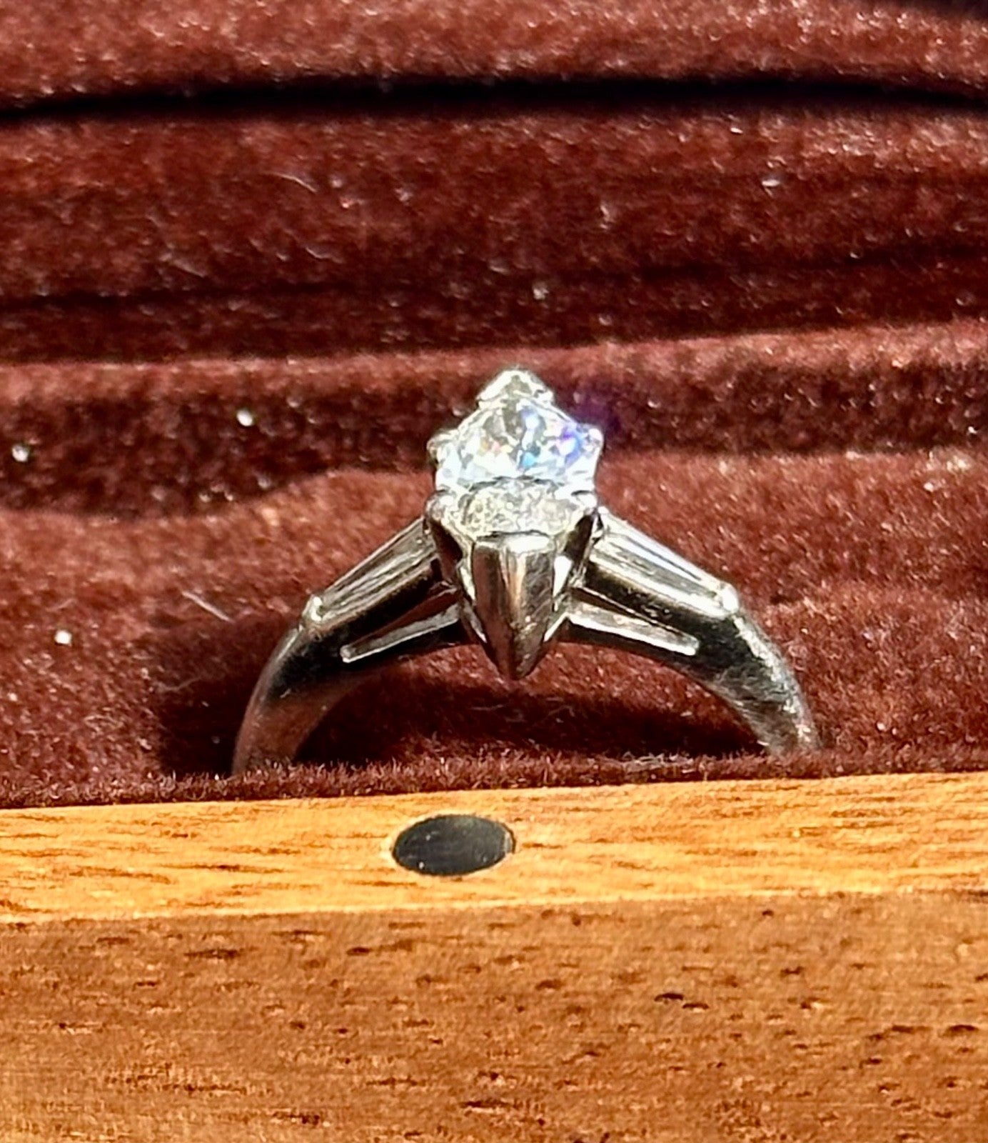 0.84ct Marquise Diamond 3-Stone Ring — GIA Certified, Platinum