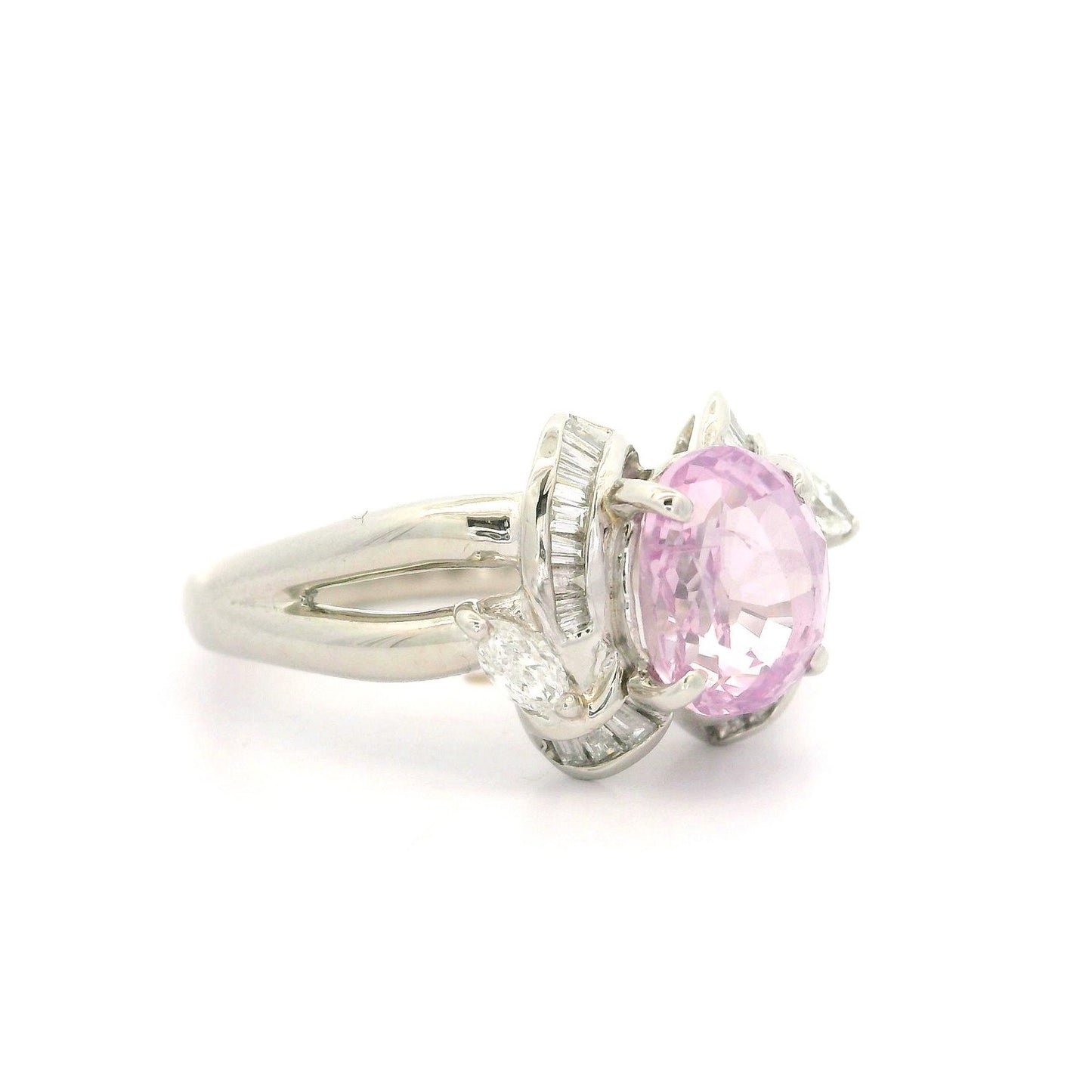 2.01ct Oval Ruby & Diamond Ring — GIA Certified, Platinum