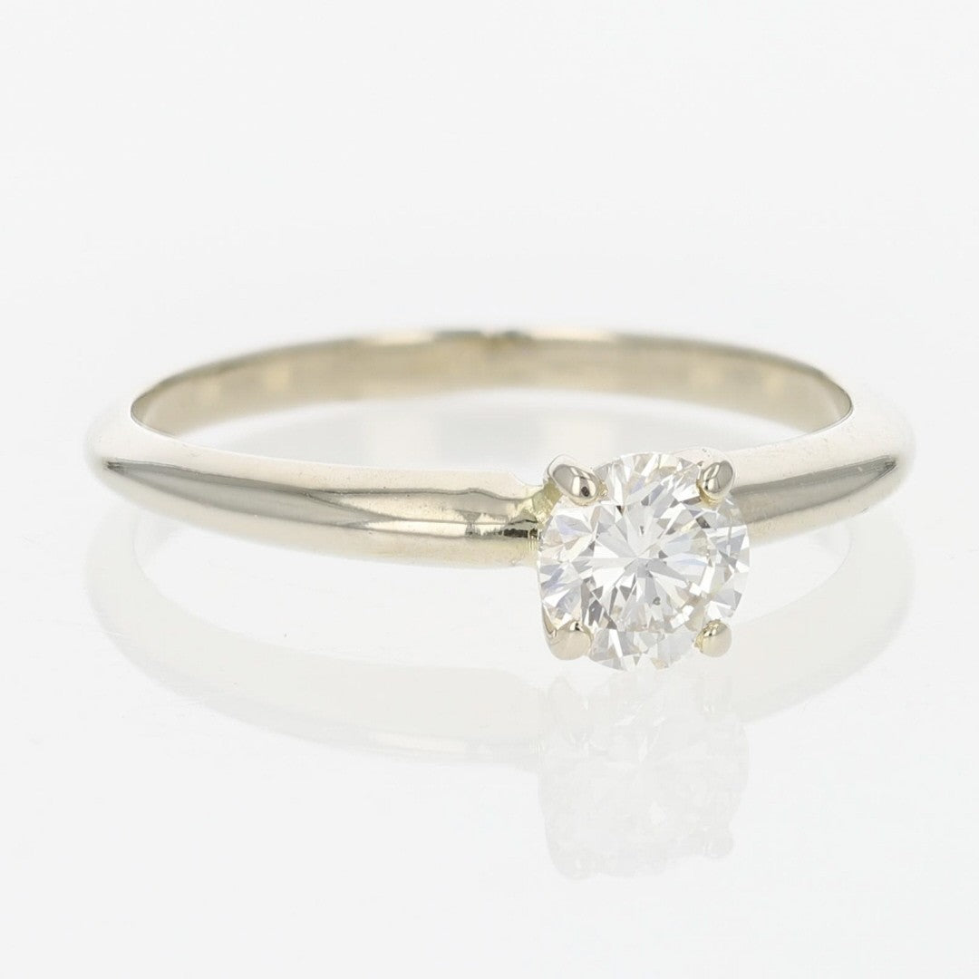 0.71ct Round Brilliant Champagne Diamond Vintage Ring — GIA Certified, Platinum