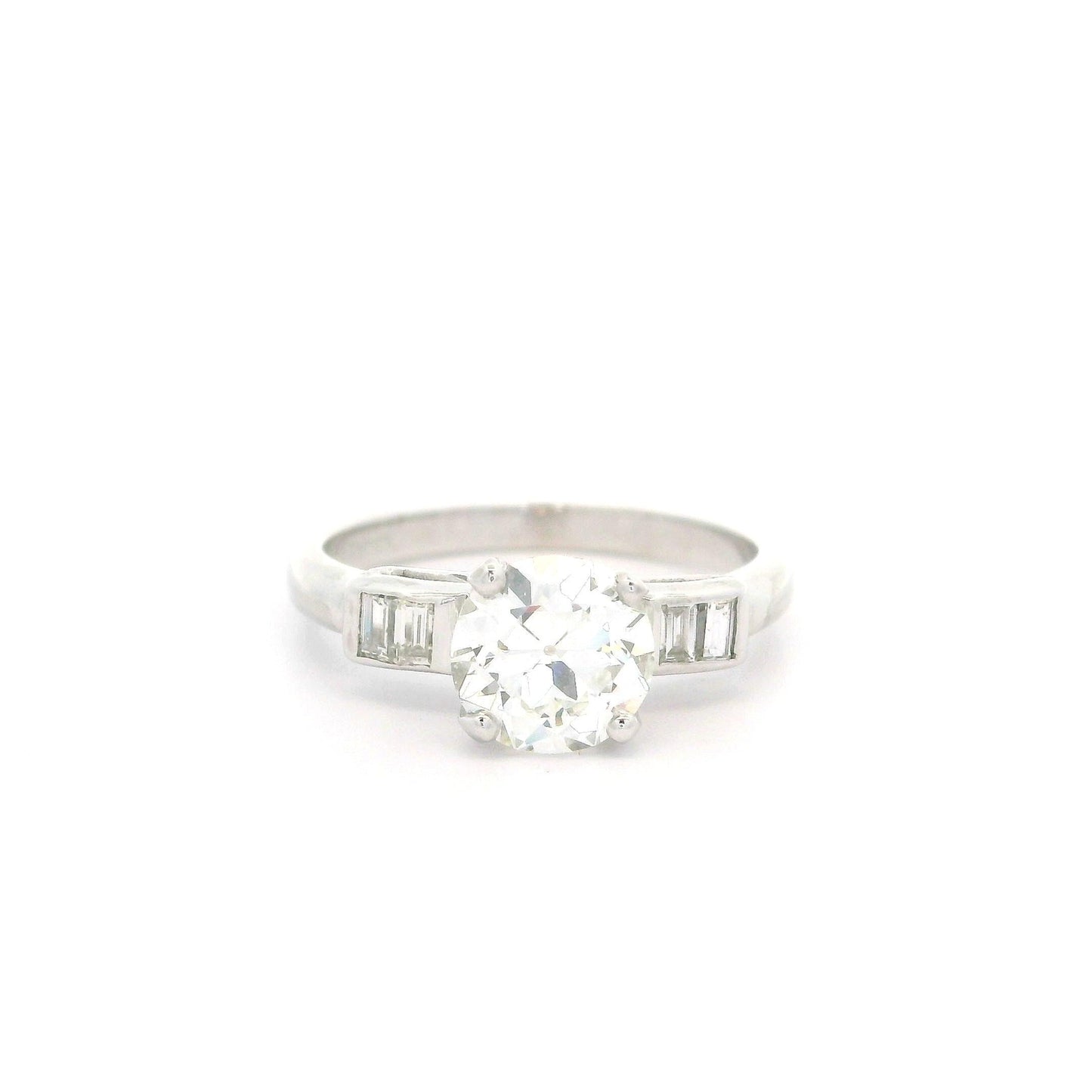 1.14ct Round Brilliant Diamond Halo Ring — GIA Certified, 14k White & Rose Gold
