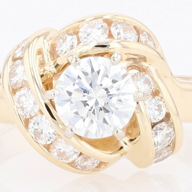 1.43ct Round Brilliant Diamond Engagement Ring — GIA Certified, 18K Rose & White Gold