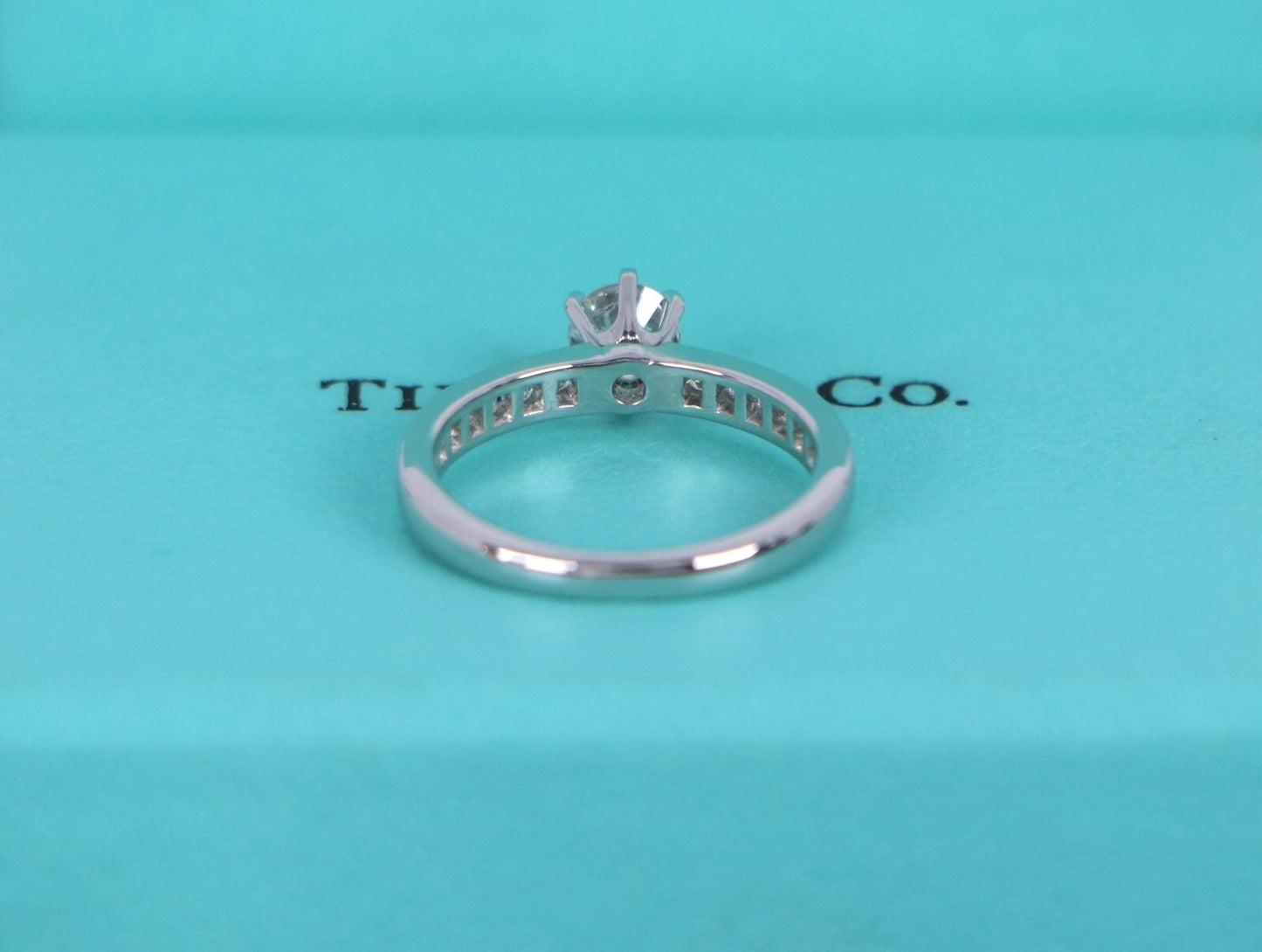 0.35ct Round Brilliant Diamond Channel Engagement Ring — GIA Certified, Platinum