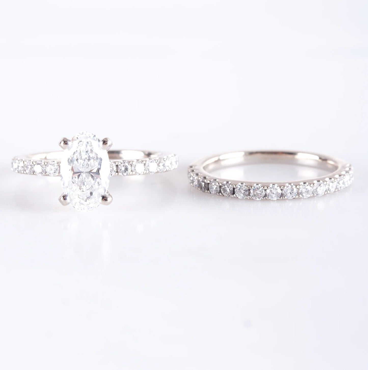 1.68ct Oval Diamond Engagement Ring — GIA Certified, 14k White Gold