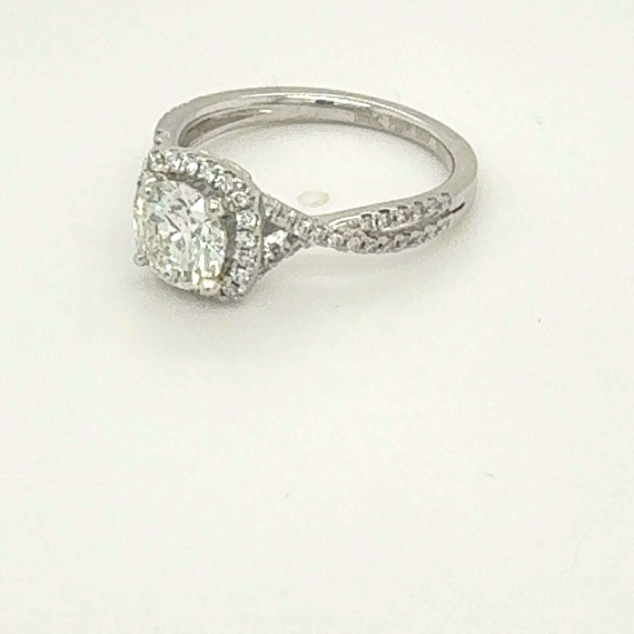 1.08ct Round Brilliant Diamond Engagement Ring — GIA Certified, Platinum