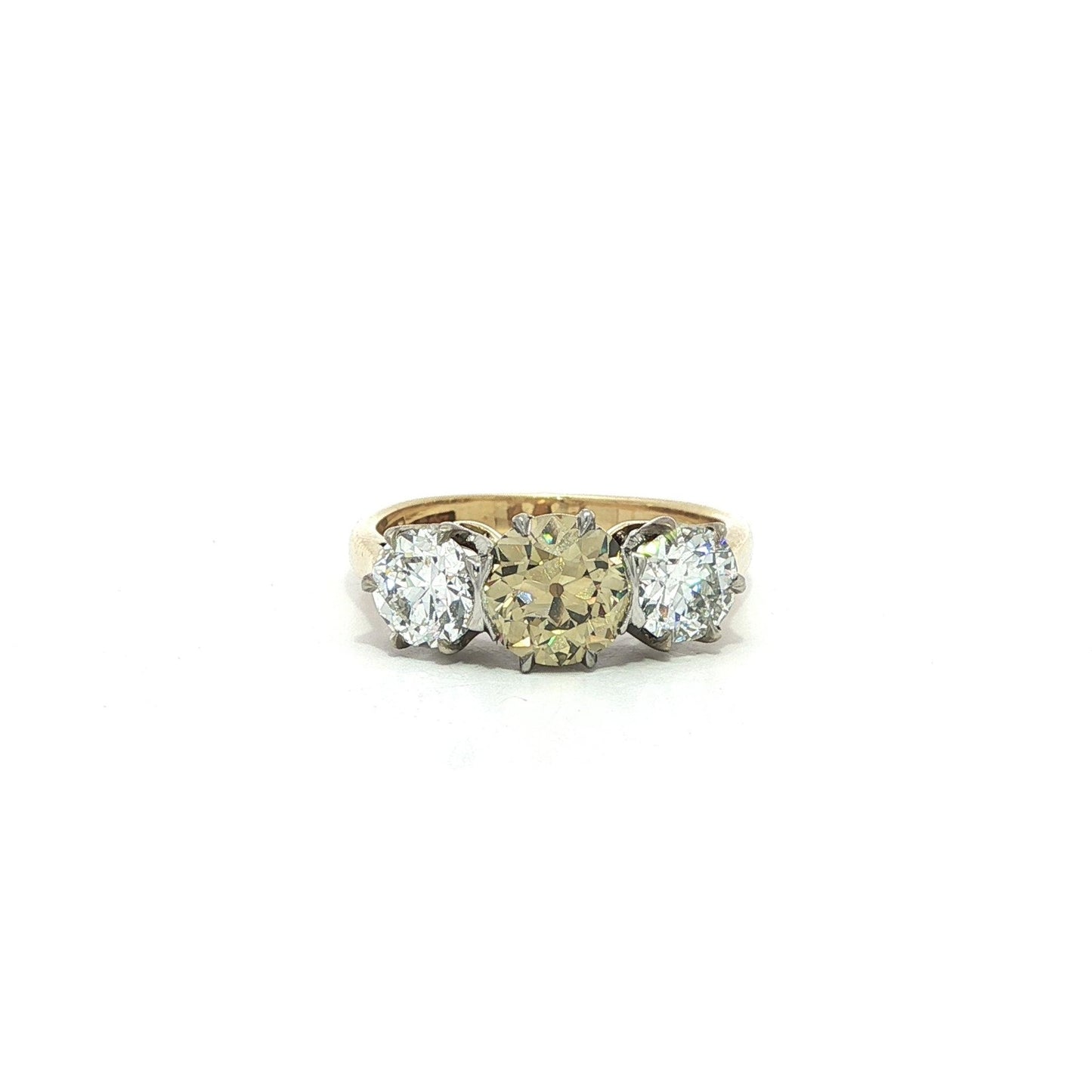 1.08ct Old Mine Cut Diamond Engagement Ring — GIA Certified, Platinum