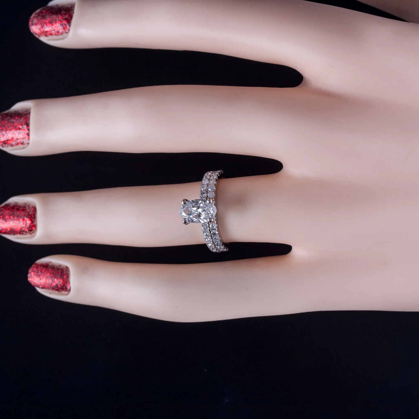 1.68ct Oval Diamond Engagement Ring — GIA Certified, 14k White Gold