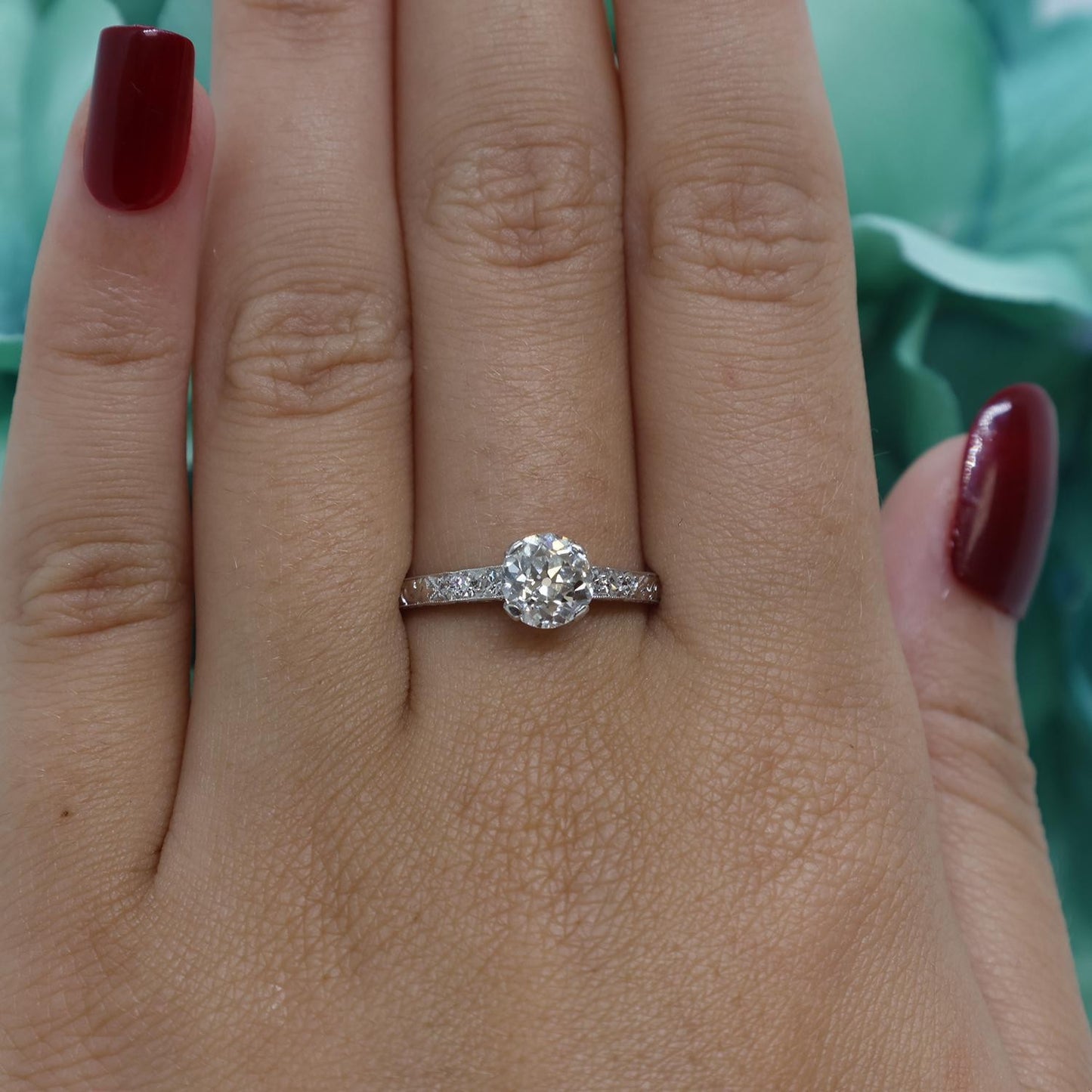 0.98ct Marquise Diamond Engagement Ring — GIA Certified, Platinum