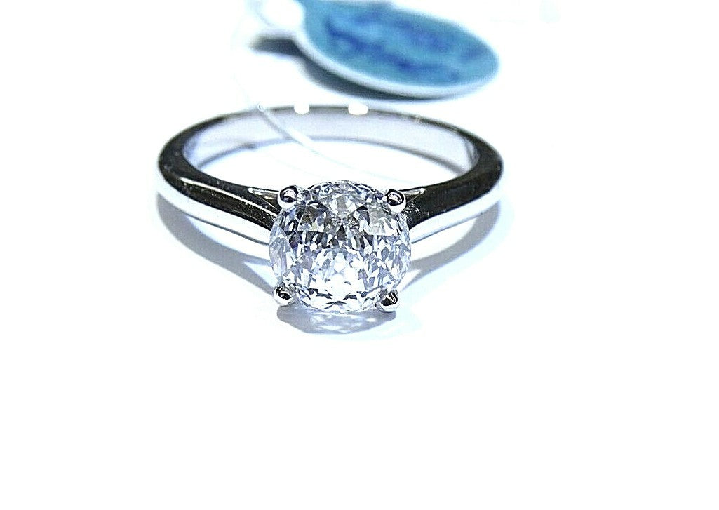 1.55ct Round Modified Brilliant Diamond Engagement Ring — GIA Certified, Platinum