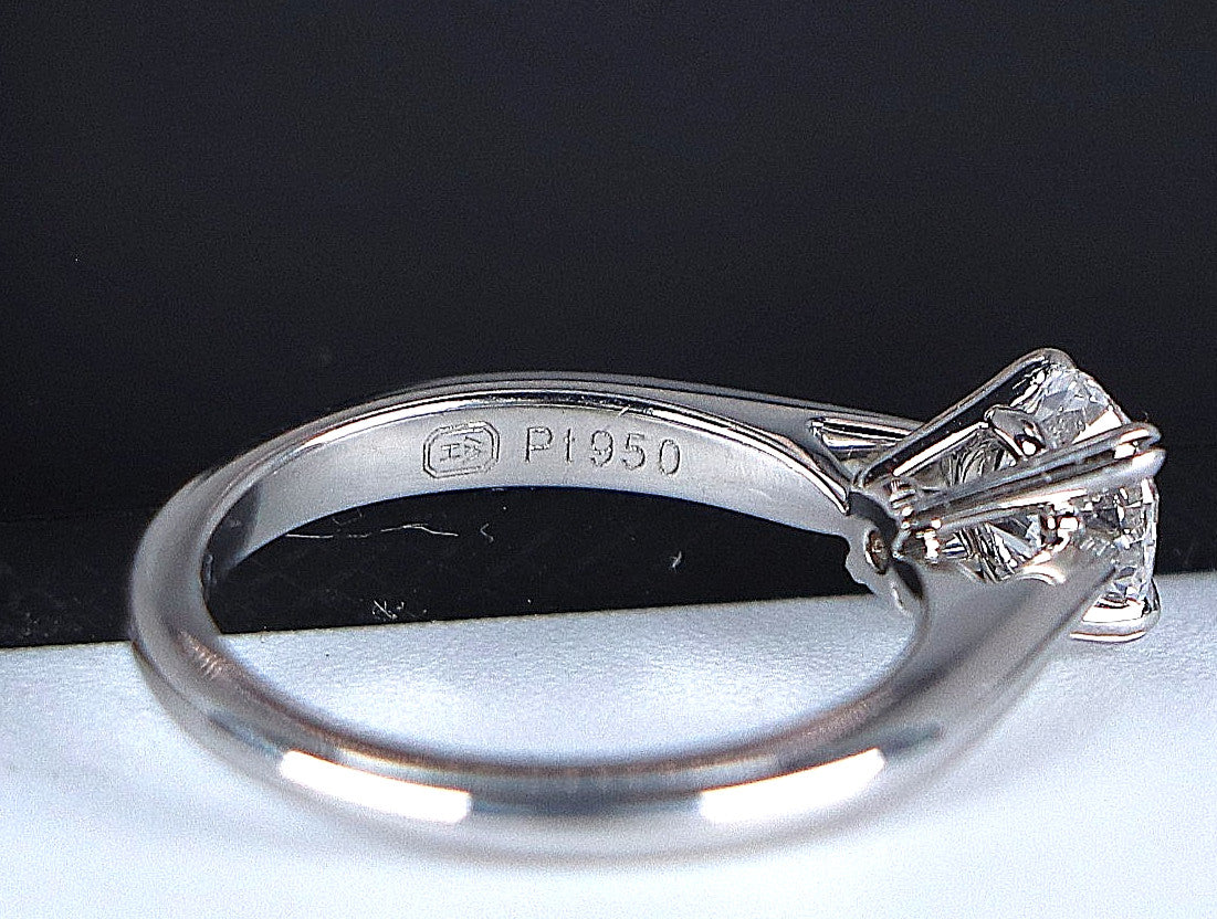 0.55ct Round Brilliant Diamond Solitaire Ring — GIA Certified, Platinum