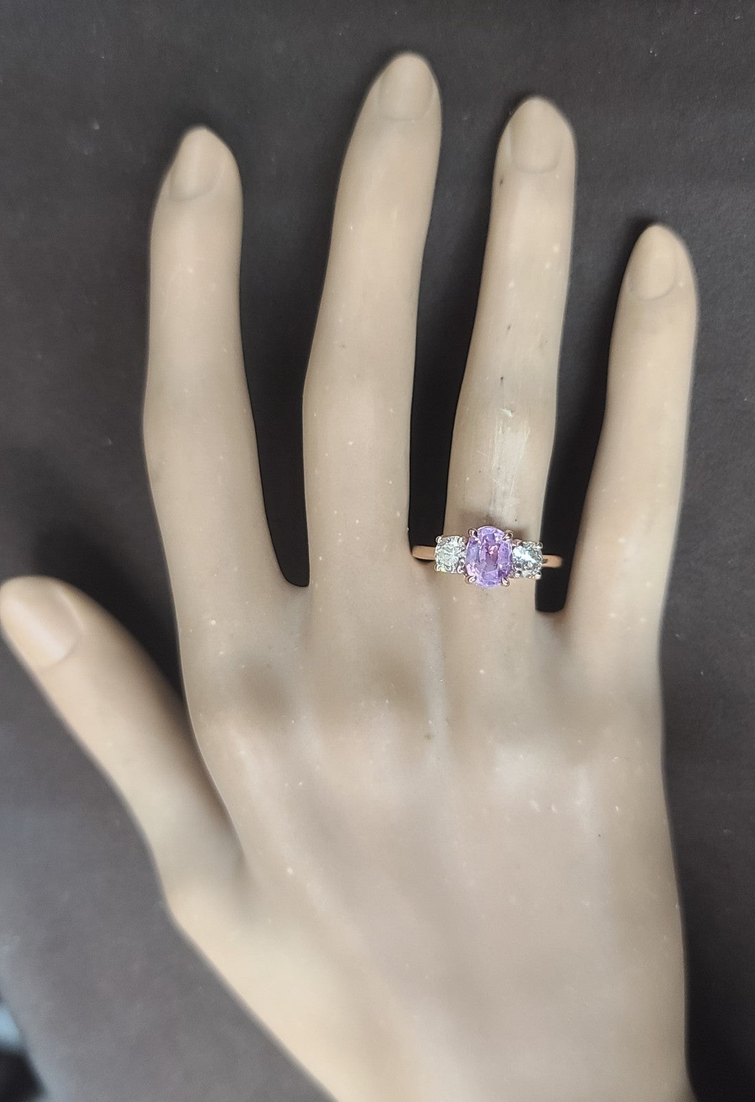 2.02ct Oval Pink Sapphire & 1.00ct Diamond Ring — GIA Certified, Platinum