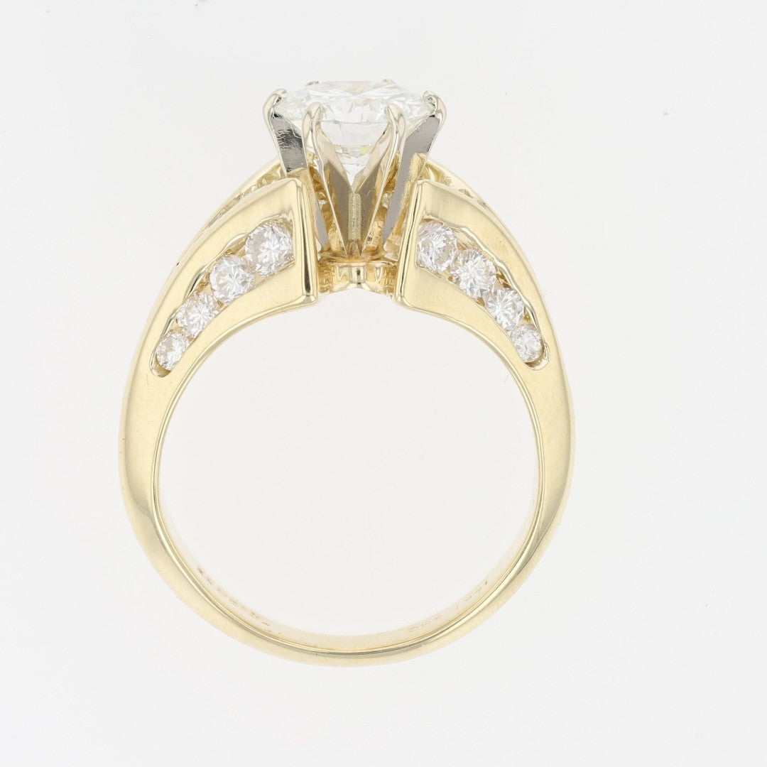 1.81ct Round Brilliant CVD Lab Diamond Halo Ring — GIA Certified, 14k White Gold