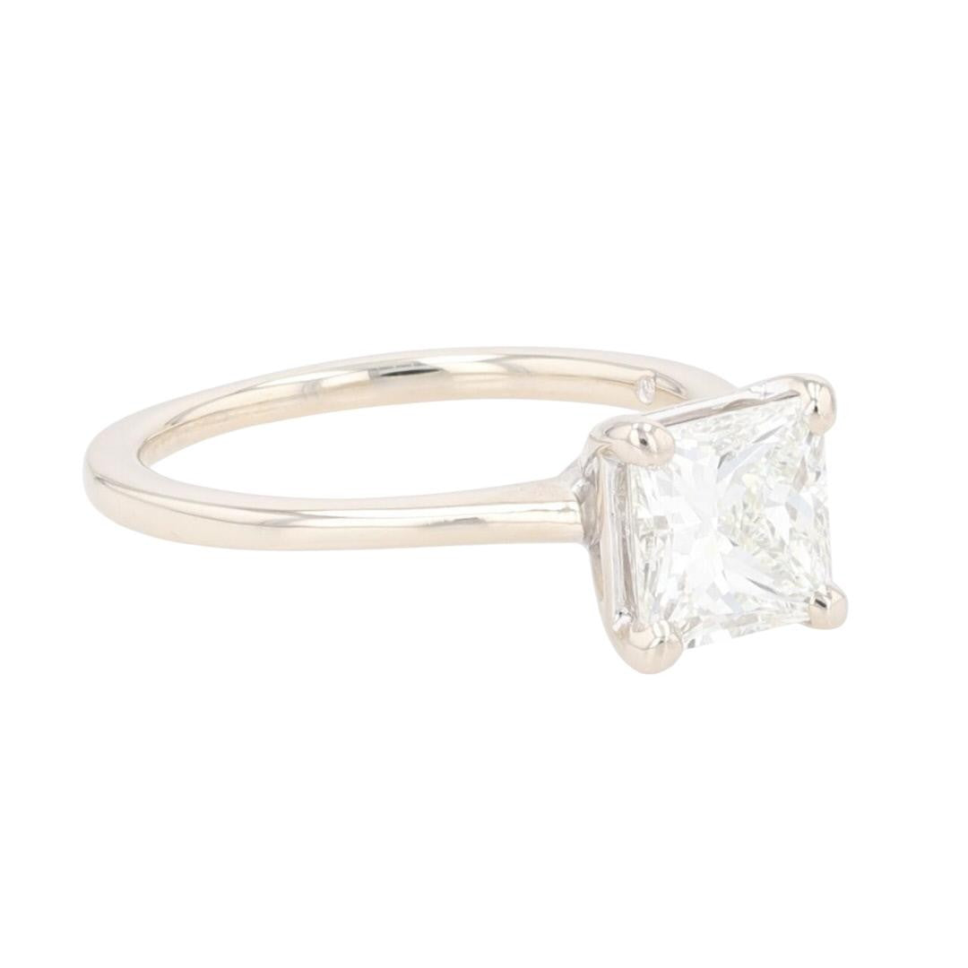 1.54ct Princess Diamond Solitaire Ring — GIA Certified, 14k White Gold