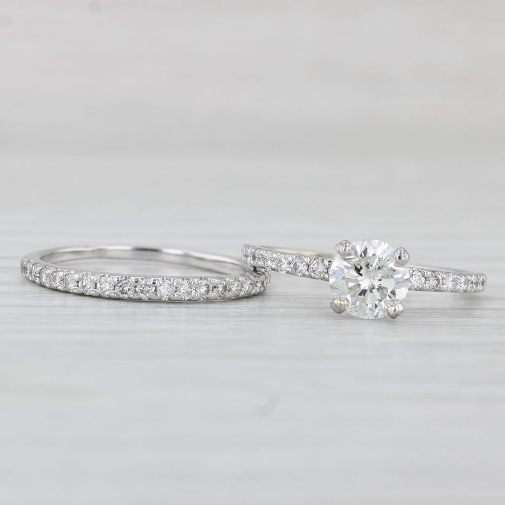 1.00ct Round Brilliant Diamond Engagement Ring — GIA Certified, 14k White Gold