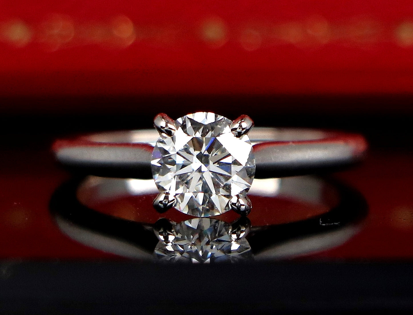 0.93ct Round Brilliant Diamond Solitaire Ring — GIA Certified, Platinum