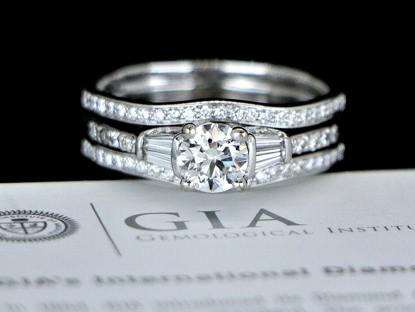 0.72ct Round Brilliant Diamond Engagement Ring — GIA Certified, Platinum