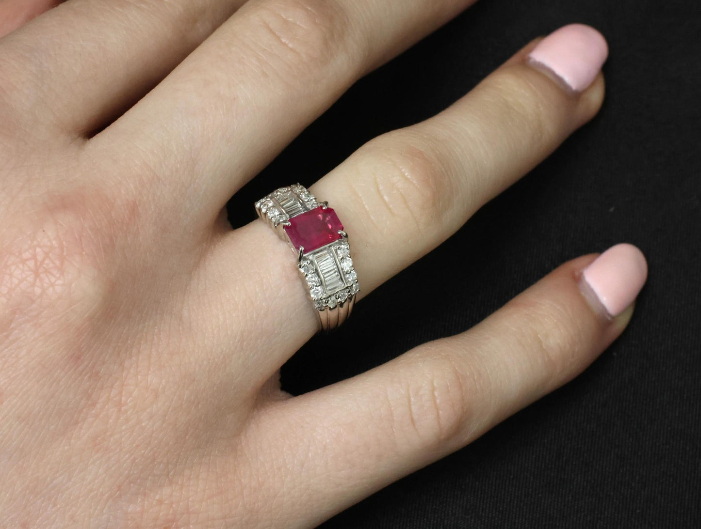 1.01ct Emerald Cut Diamond Engagement Ring — GIA Certified, 18k White Gold