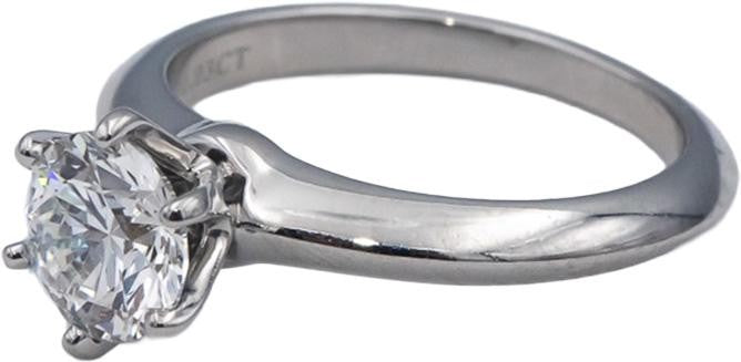 1.03ct Round Brilliant Diamond Solitaire Ring — GIA Certified, Platinum