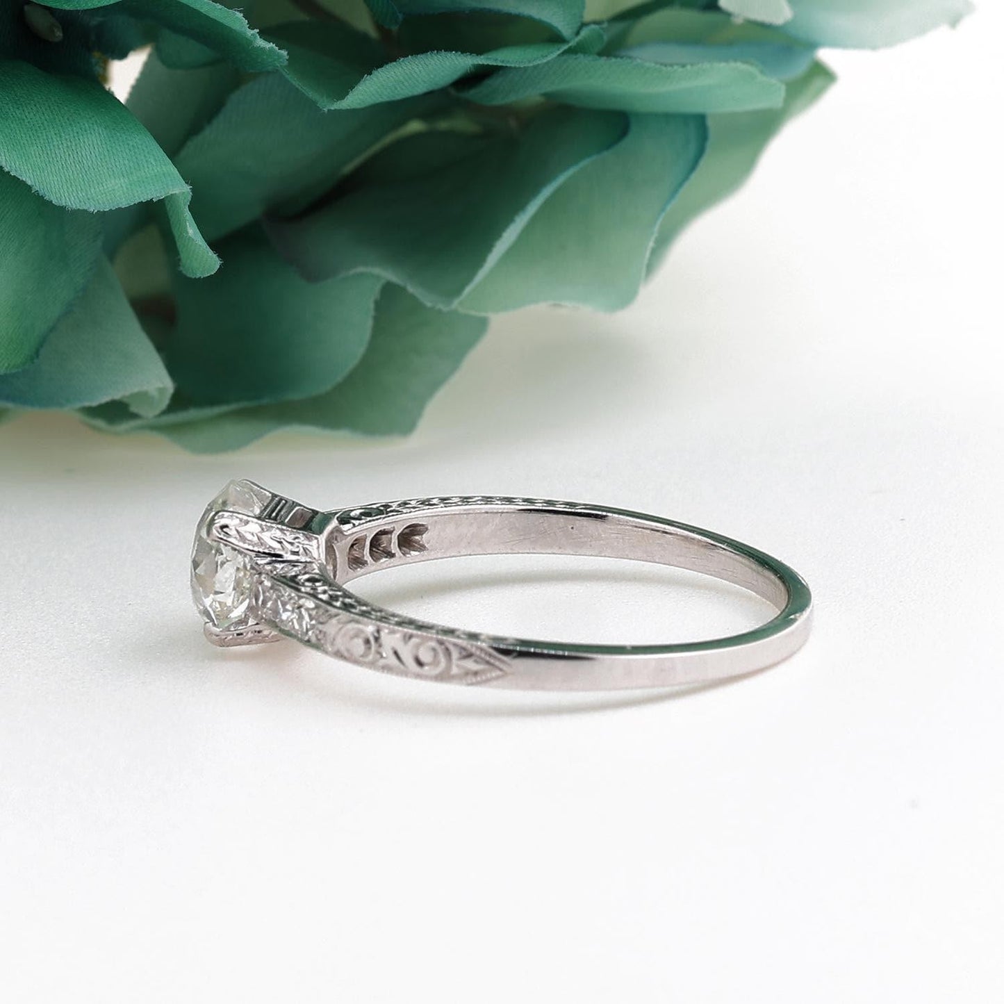 0.98ct Marquise Diamond Engagement Ring — GIA Certified, Platinum