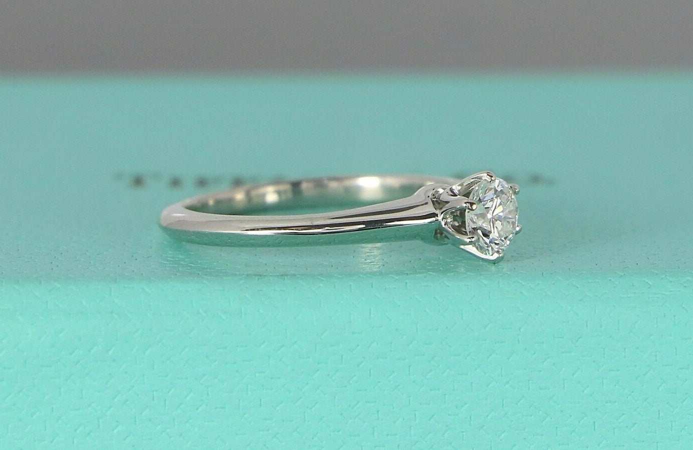 0.34ct Round Brilliant Diamond Engagement Ring — GIA Certified, Platinum