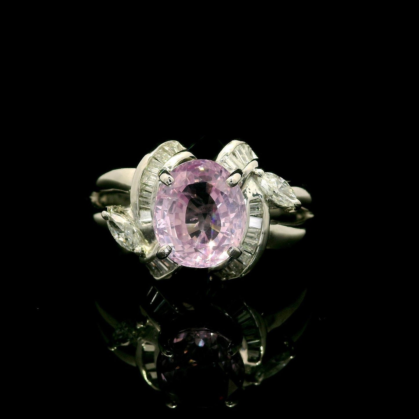 2.01ct Oval Ruby & Diamond Ring — GIA Certified, Platinum