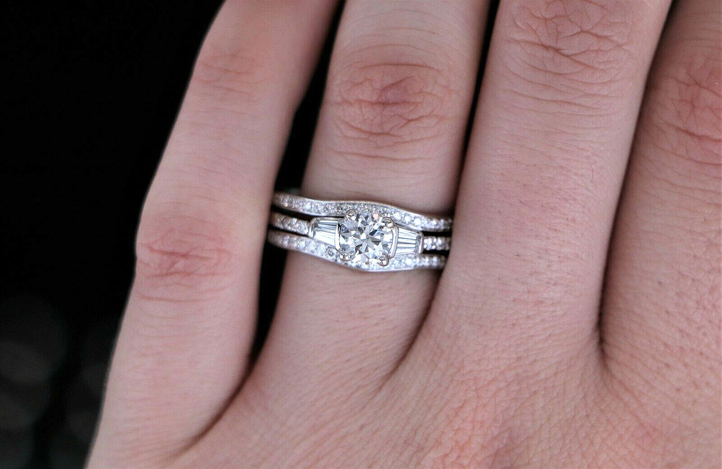 0.72ct Round Brilliant Diamond Engagement Ring — GIA Certified, Platinum