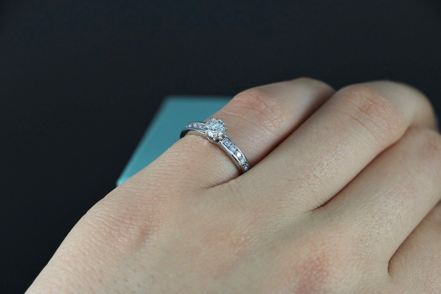 0.31ct Round Brilliant Diamond Engagement Ring — GIA Certified, Platinum