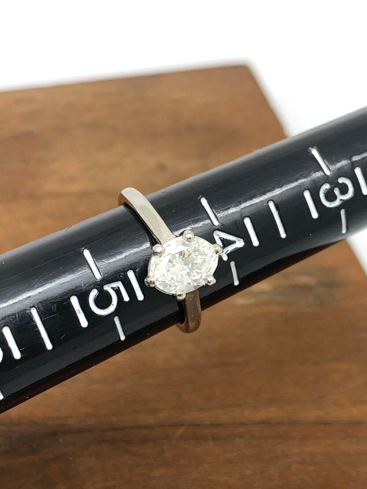 0.96ct Oval Diamond Solitaire Ring — GIA Certified, Platinum