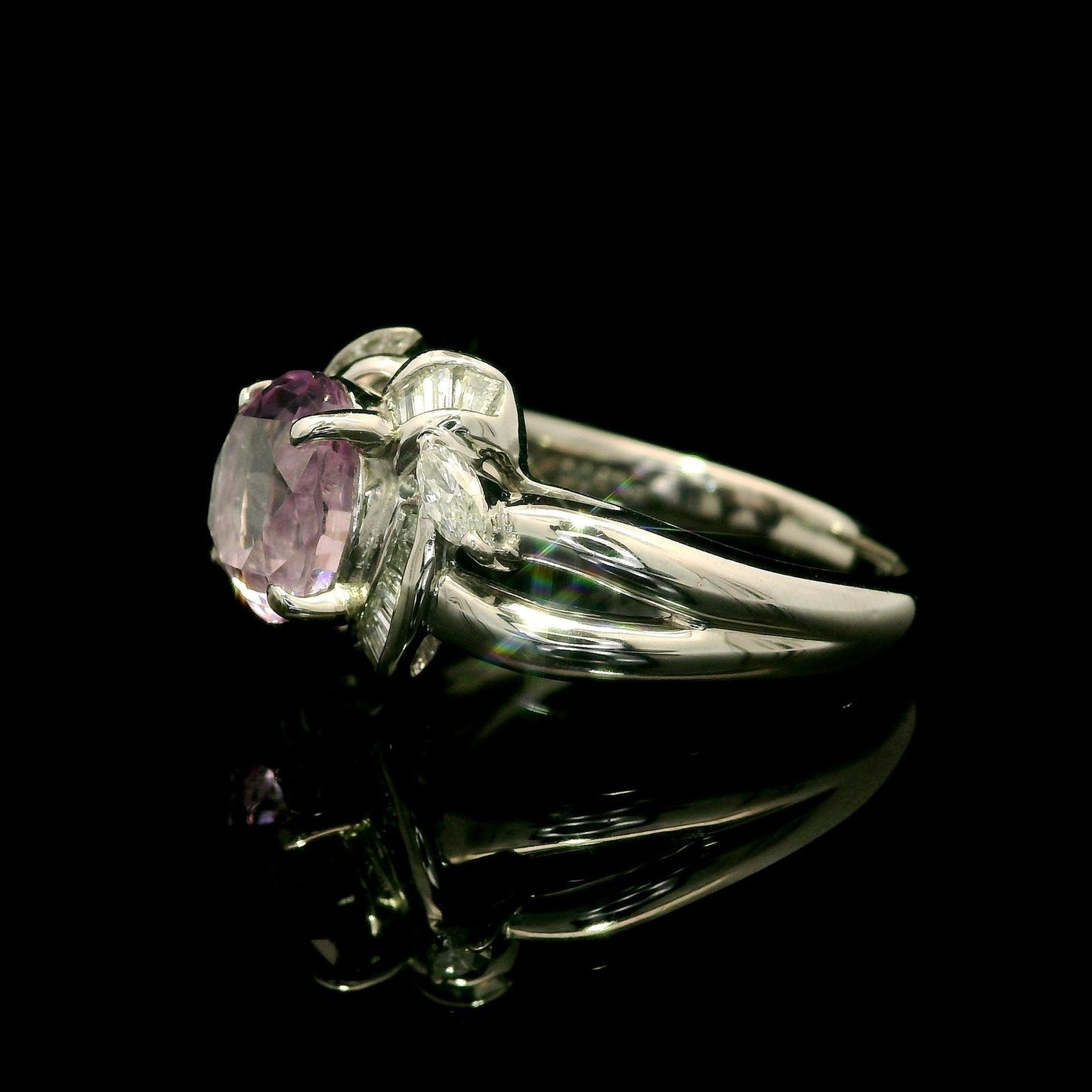 2.01ct Oval Ruby & Diamond Ring — GIA Certified, Platinum