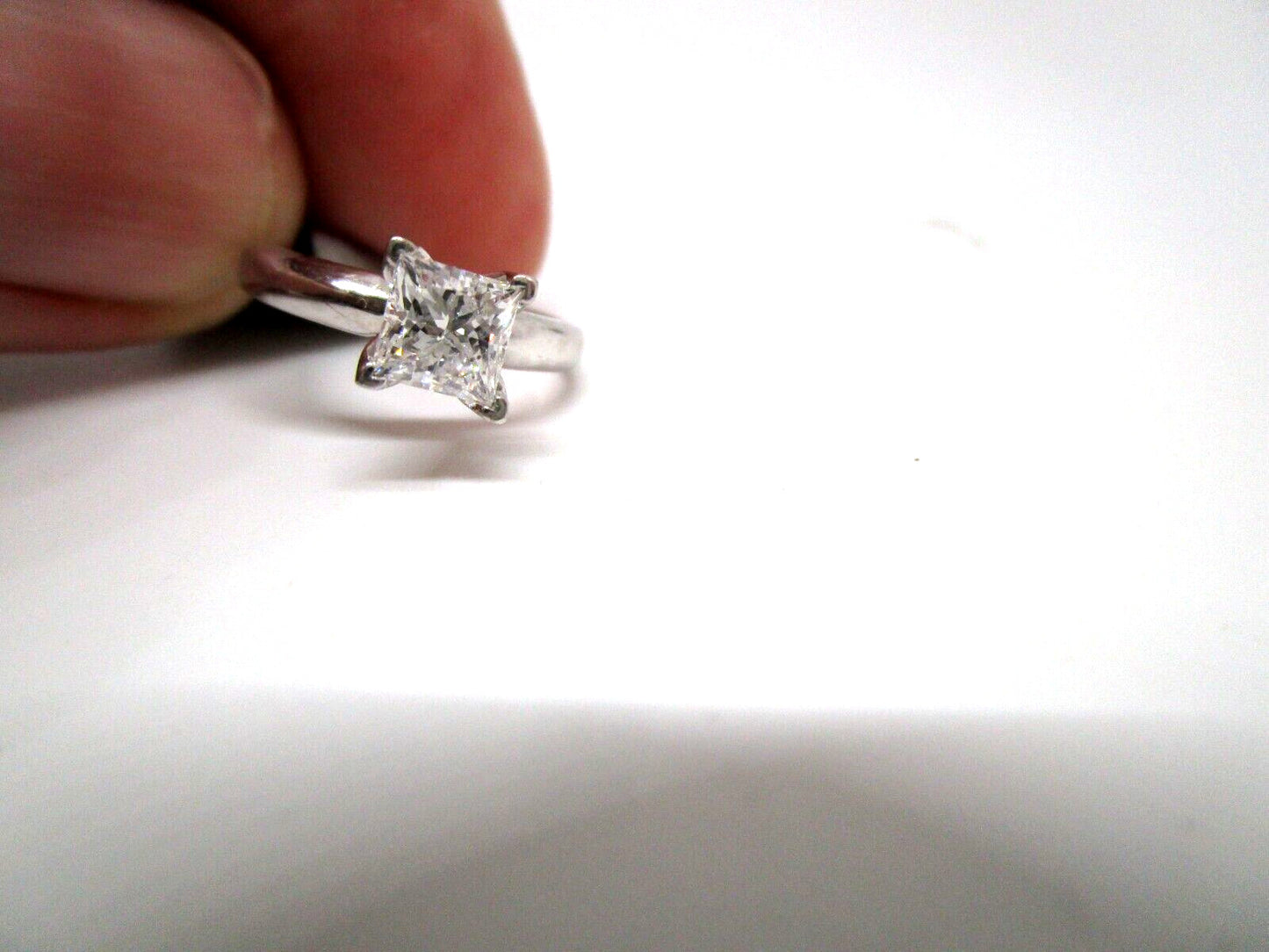 0.73ct Princess Cut Diamond Solitaire Ring — GIA Certified, Platinum