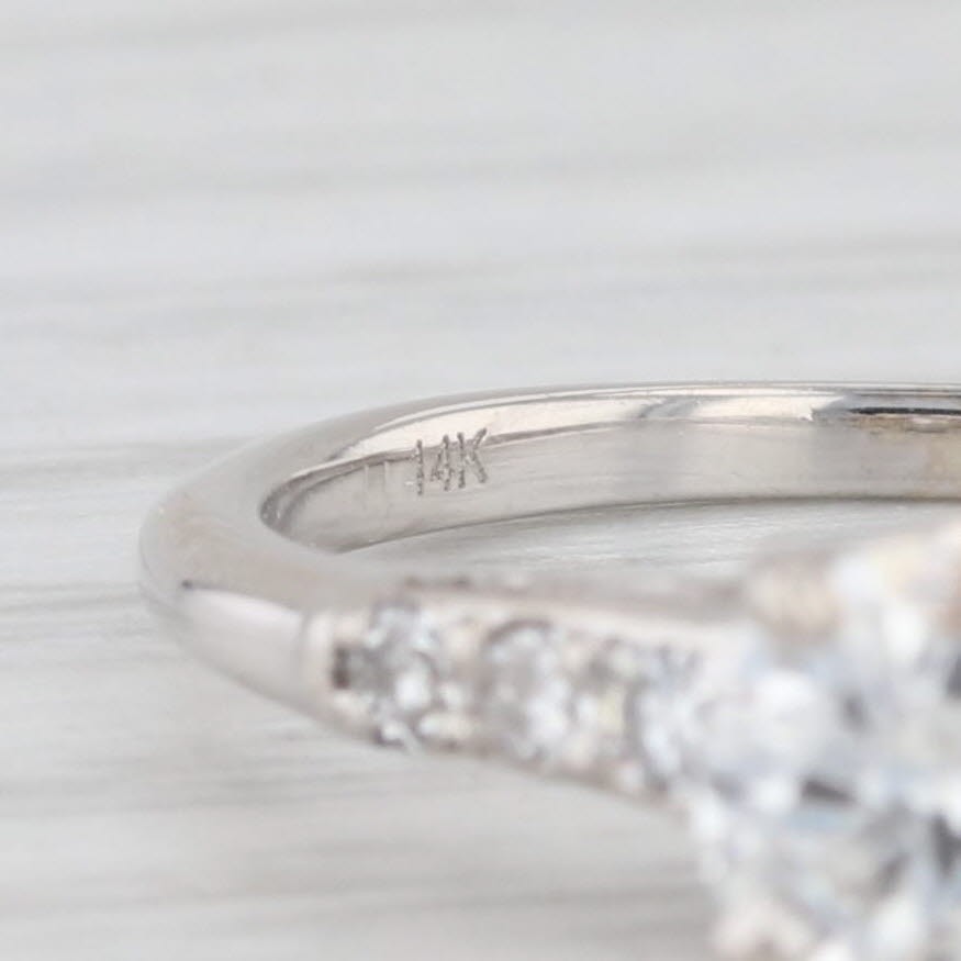 0.69ct Round Brilliant Diamond Engagement Ring — GIA Certified, 14k White Gold