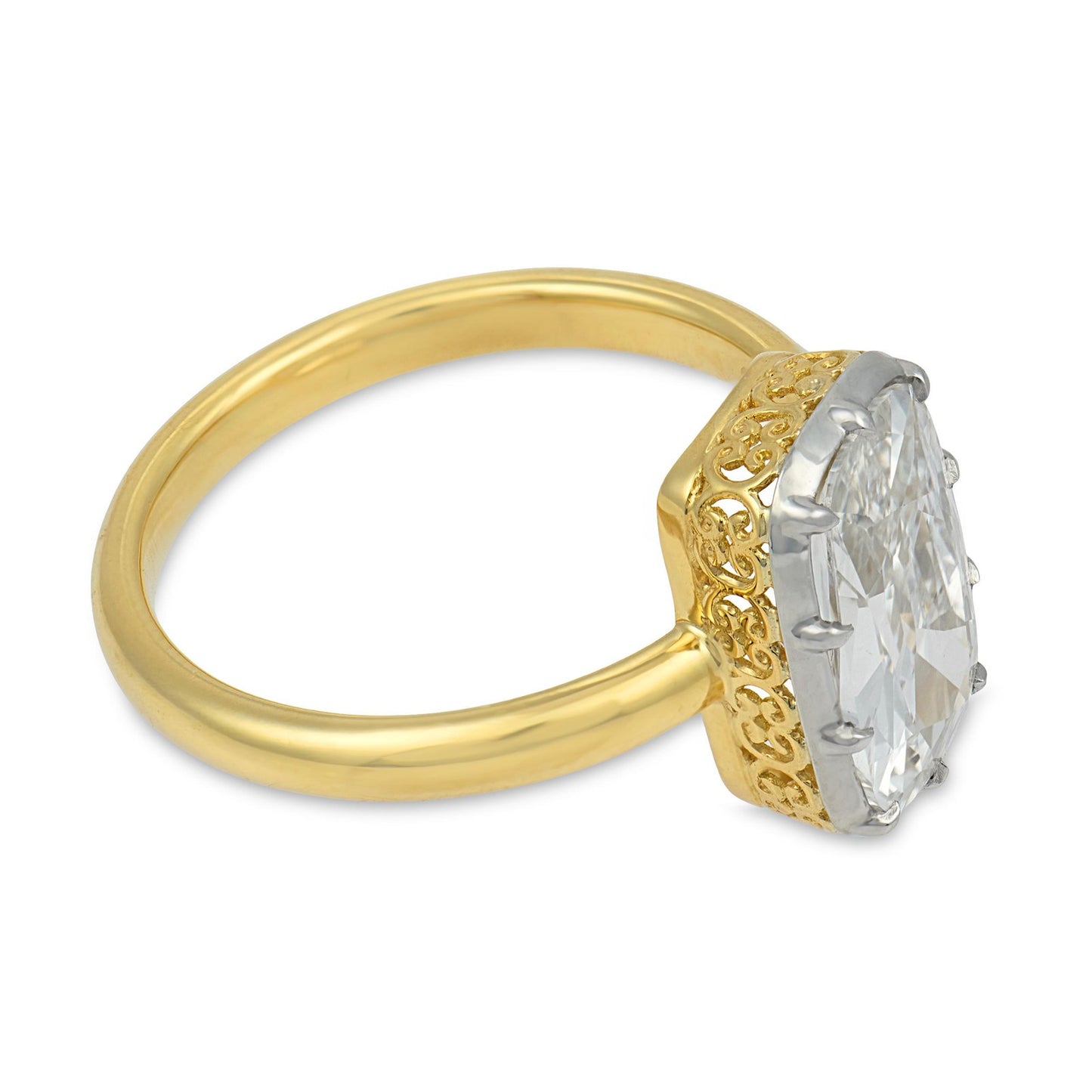 1.81ct Round Brilliant Halo Engagement Ring — GIA Certified, 14k White Gold