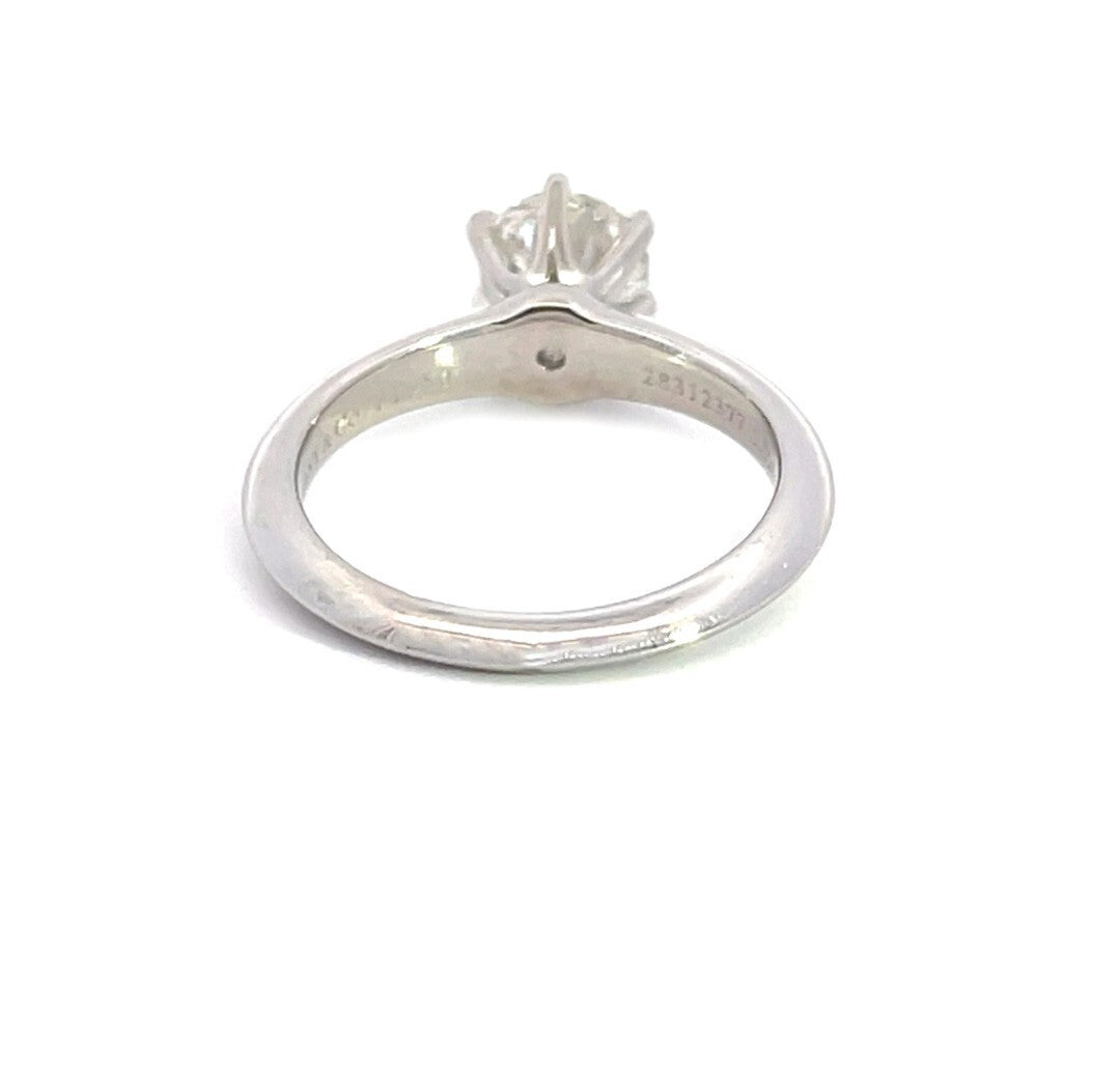1.02ct Round Brilliant Diamond Solitaire Ring — GIA Certified, Platinum