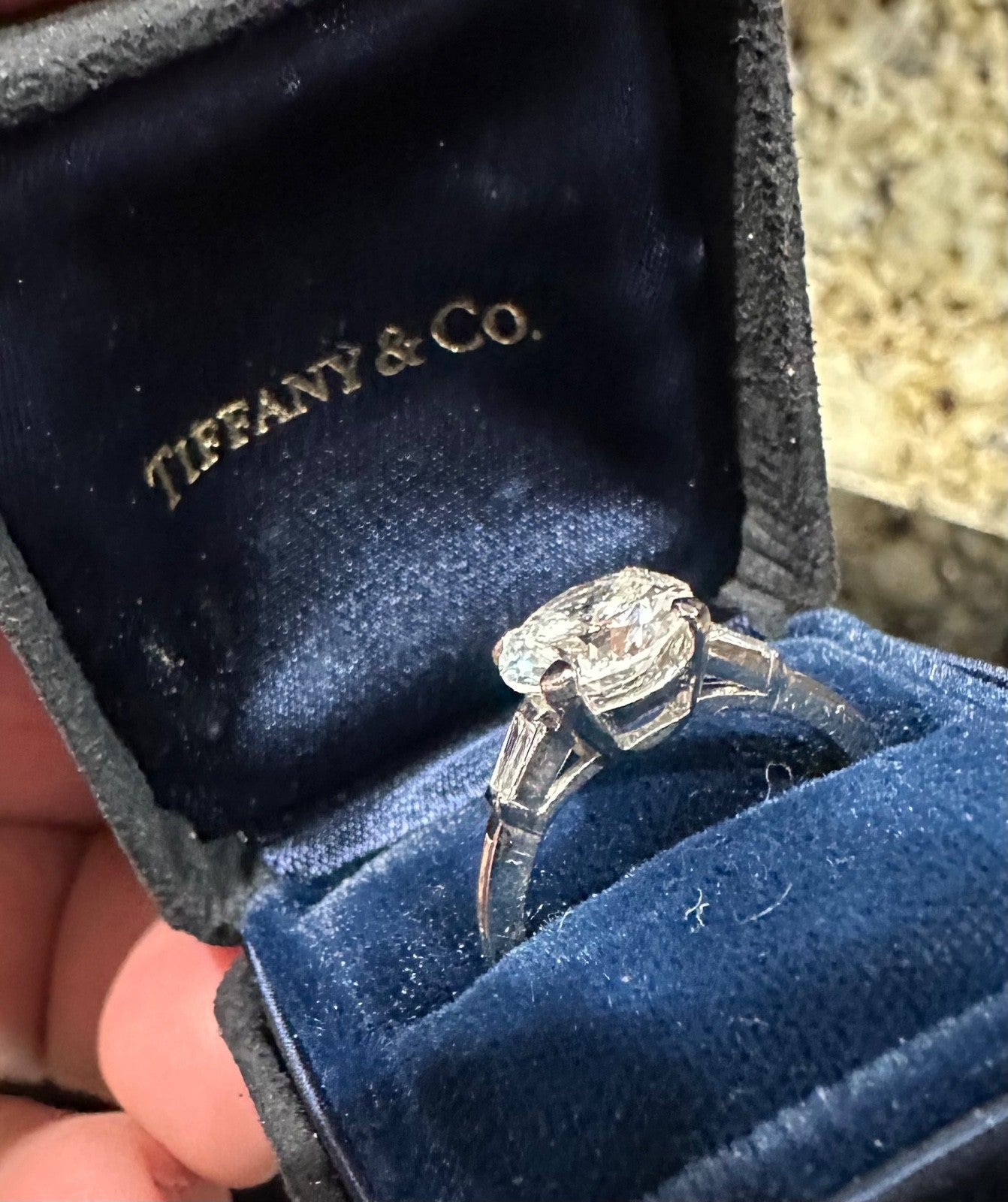 2.18ct Round Brilliant Diamond Vintage Engagement Ring — GIA Certified, Platinum