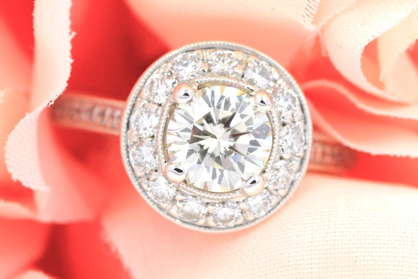 1.02ct Round Brilliant Diamond Engagement Ring — GIA Certified, 14k White Gold